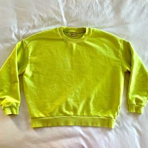 Neon Crop Sweatshirt Madewell